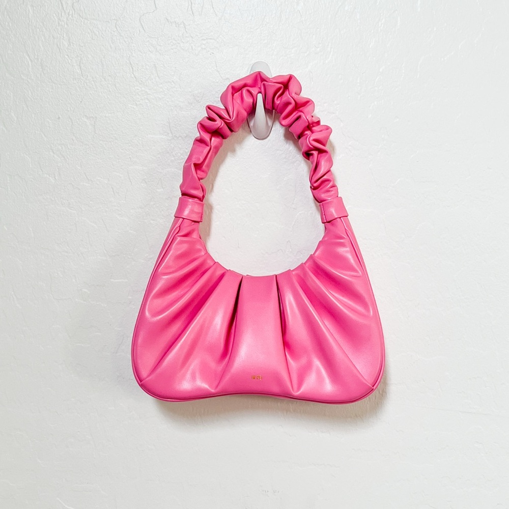 JW PEI Pink Ruched Shoulder Bag